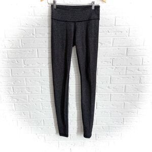 Lululemon Wunder Under Pant Heathered Herringbone Heathered Black Size 4